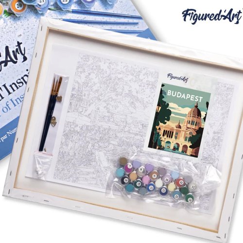 Malování podle čísel - VINTAGE BUDAPEŠŤ na rámu 40 x 50 cm - FA10147-Y-05.jpg