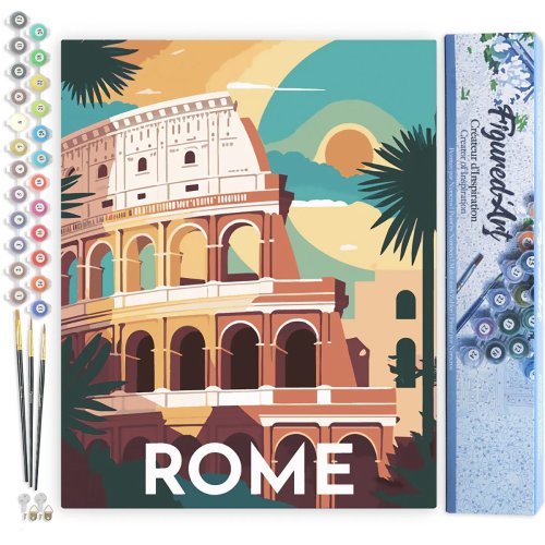 Malování podle čísel - VINTAGE ŘÍM bez rámu 40 x 50 cm - FA10151-02.jpg