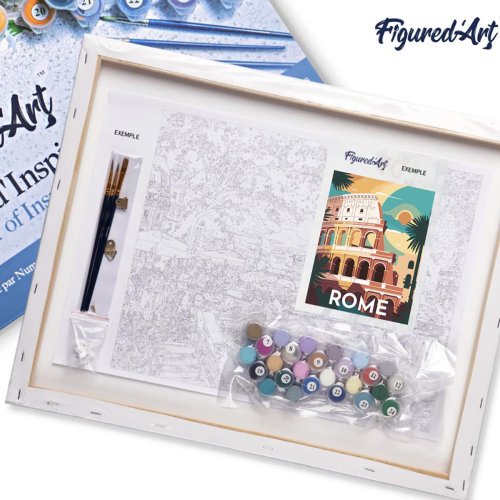 Malování podle čísel - VINTAGE ŘÍM na rámu 40 x 50 cm - FA10151-Y-05.jpg