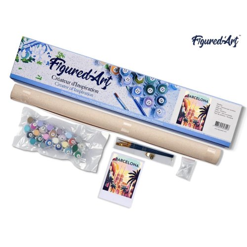 Malování podle čísel - VINTAGE BARCELONA bez rámu 40 x 50 cm - FA10156-05.jpg