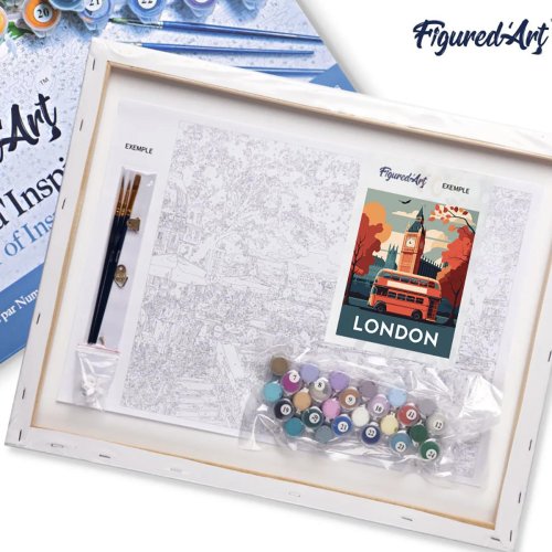 Malování podle čísel - VINTAGE LONDÝN na rámu 40 x 50 cm - FA10163-Y-05.jpg