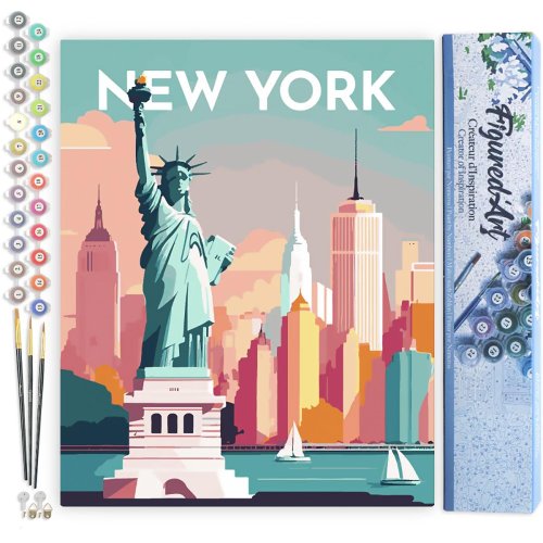 Malování podle čísel - VINTAGE NEW YORK bez rámu 40 x 50 cm - FA10171-02.jpg