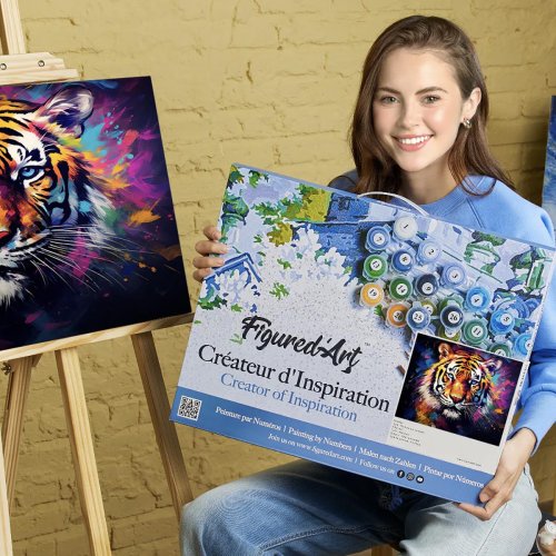 Malování podle čísel - BAREVNÝ TYGR na rámu 40 x 50 cm - FA10191-Y-03.jpg