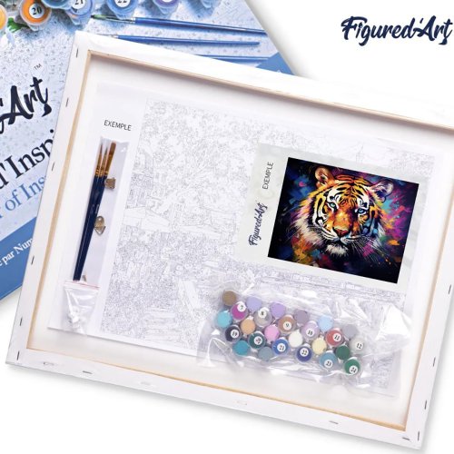 Malování podle čísel - BAREVNÝ TYGR na rámu 40 x 50 cm - FA10191-Y-05.jpg