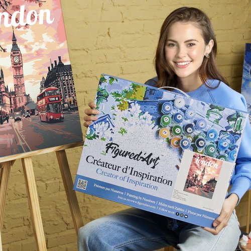 Malování podle čísel - VINTAGE ROZKVETLÝ LONDÝN na rámu 40 x 50 cm - FA10257-Y-03.jpg