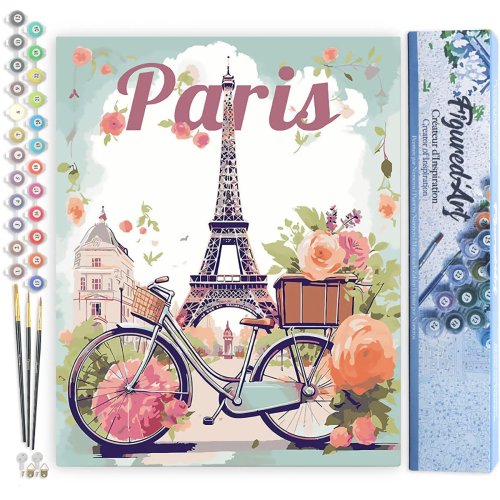 Malování podle čísel - VINTAGE ROZKVETLÁ PAŘÍŽ bez rámu 40 x 50 cm - FA10262-02.jpg