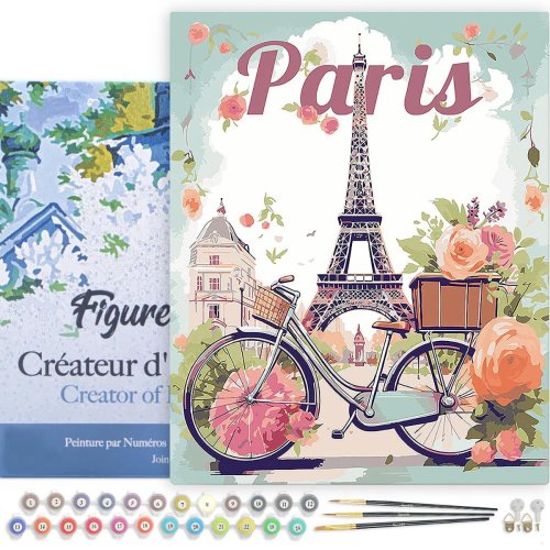 Malování podle čísel - VINTAGE ROZKVETLÁ PAŘÍŽ na rámu 40 x 50 cm - FA10262-Y-02.jpg