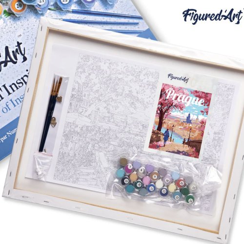 Malování podle čísel - VINTAGE ROZKVETLÁ PRAHA na rámu 40 x 50 cm - FA10263-Y-05.jpg