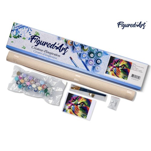 Malování podle čísel - ROZTOMILÁ POP ART KOČKA bez rámu 40 x 50 cm - FA10269-05.jpg