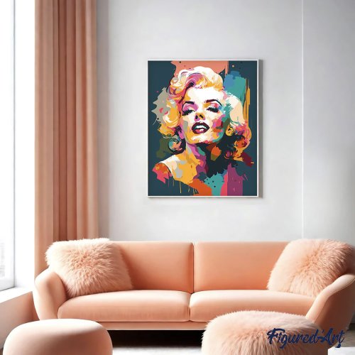 Malování podle čísel - MARILYN MONROE bez rámu 40 x 50 cm