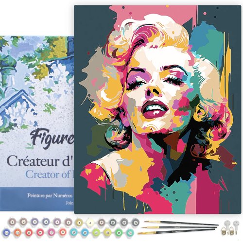Malování podle čísel - MARILYN MONROE na rámu 40 x 50 cm - FA10279-Y-02.jpg