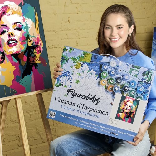 Malování podle čísel - MARILYN MONROE na rámu 40 x 50 cm - FA10279-Y-03.jpg