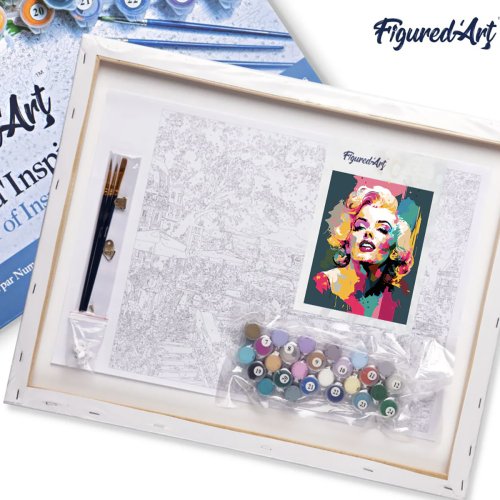 Malování podle čísel - MARILYN MONROE na rámu 40 x 50 cm - FA10279-Y-05.jpg