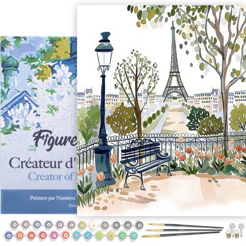 Malování podle čísel - ZAHRADA V PAŘÍŽI na rámu 40 x 50 cm - FA10524-Y-02.jpg