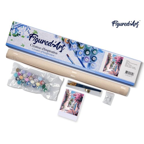 Malování podle čísel - ROZKVETLÁ ULIČKA bez rámu 40 x 50 cm - FA10545-05.jpg