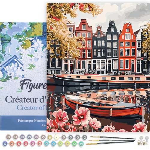 Malování podle čísel - PRŮPLAV V AMSTERODAMU na rámu 40 x 50 cm - FA10549-Y-02.jpg