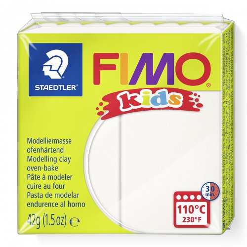 Fimo kids 42g - dětská modelovací hmota BÍLÁ