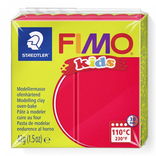 Fimo kids 42g - dětská modelovací hmota ČERVENÁ