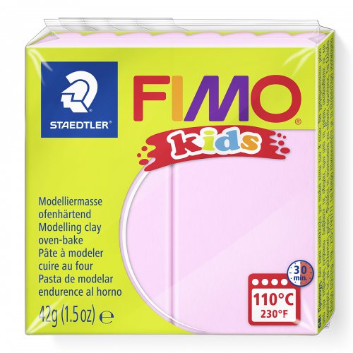 Fimo kids 42g - dětská modelovací hmota SVĚTLÁ RŮŽOVÁ