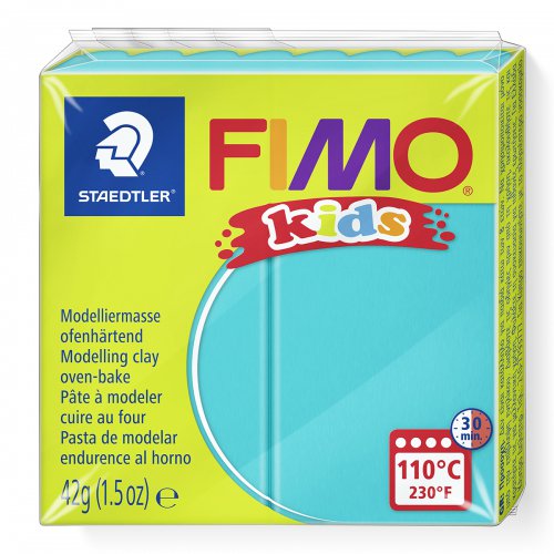 Fimo kids 42g - dětská modelovací hmota TYRKYSOVÁ