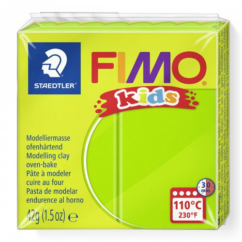 Fimo kids 42g - dětská modelovací hmota SVĚTLÁ ZELENÁ