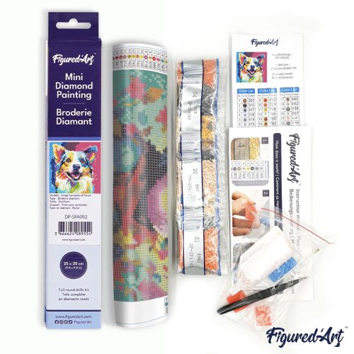 Mini diamantové malování - PES POP ART 25 x 25 cm bez rámu - DP-SFA092-14.jpg