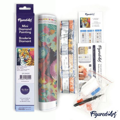 Mini diamantové malování - LEOPARD POP ART 25 x 25 cm bez rámu - DP-SFA095-14.jpg