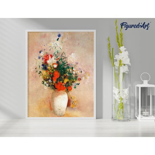 Diamantové malování - VÁZA S KVĚTINAMI Odilon Redon bez rámu 40 x 50cm - DP-FA10116-04.jpg