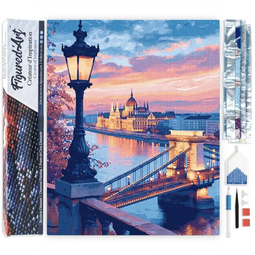 Diamantové malování -  BUDAPEŠŤ ZA SOUMRAKU 40 x 50 cm bez rámu - DP-FA10253-02.jpg