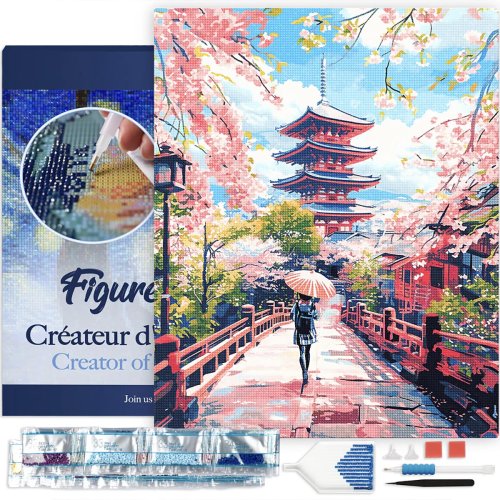 Diamantové malování - KJÓTO NA JAŘE 40 x 50 cm na rámu - DP-FA10255-Y-02.jpg