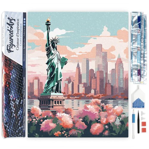 Diamantové malování - ROZKVETLÝ NEW YORK 40 x 50 cm bez rámu - DP-FA10261-02.jpg