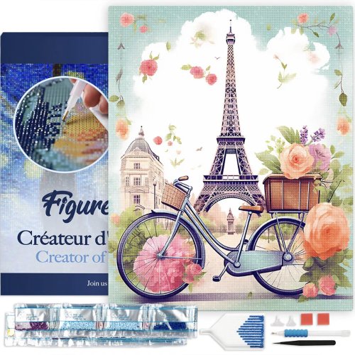 Diamantové malování - ROZKVETLÁ PAŘÍŽ 40 x 50 cm na rámu - DP-FA10262-Y-02.jpg