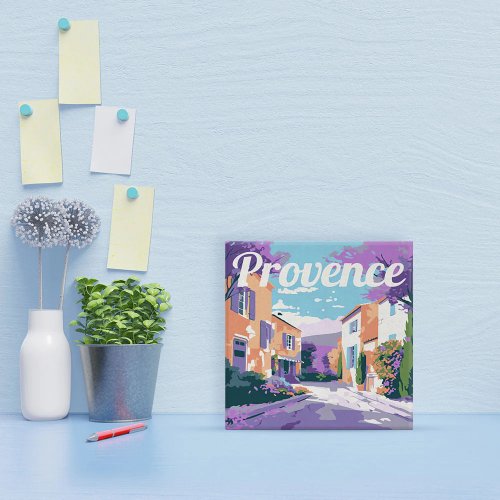 Mini malování podle čísel - Travel Poster JARO V PROVENCE 20 x 20 cm na rámu - SFA127-Y_2.jpg