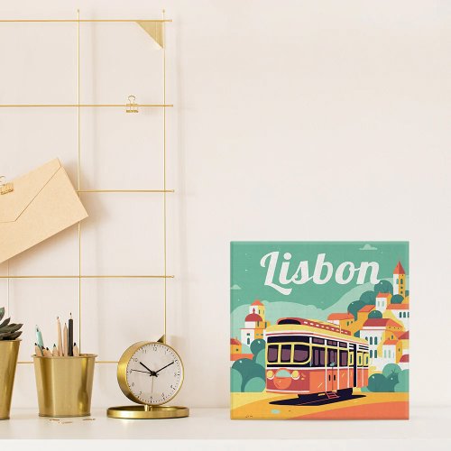 Mini malování podle čísel - Travel Poster LISABON 20 x 20 cm na rámu - SFA136-Y_2.jpg