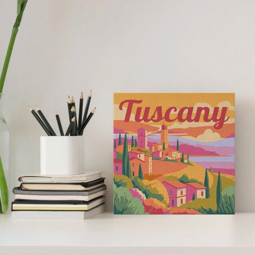 Mini malování podle čísel - Travel Poster TOSKÁNSKÉ JARO 20 x 20 cm na rámu - SFA148-Y_2.jpg
