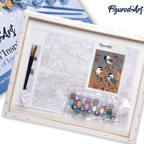 Malování podle čísel - PTÁČCI NA OVOCNÉM STROMU na rámu 40 x 50 cm - PN554-Y-05x.jpg