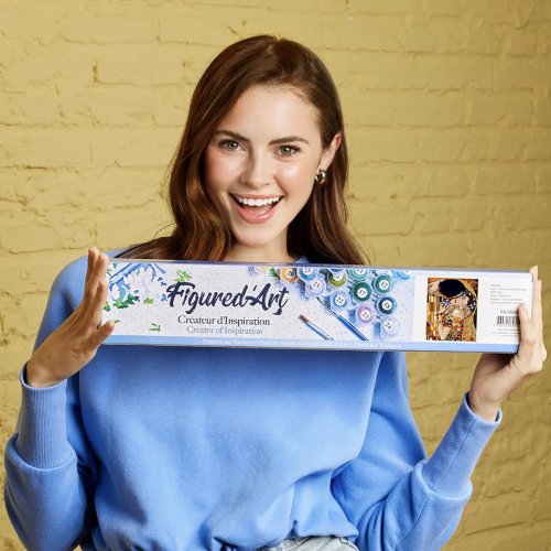 Malování podle čísel - GUSTAV KLIMT POLIBEK bez rámu 40 x 50 cm - PN804-03.jpg