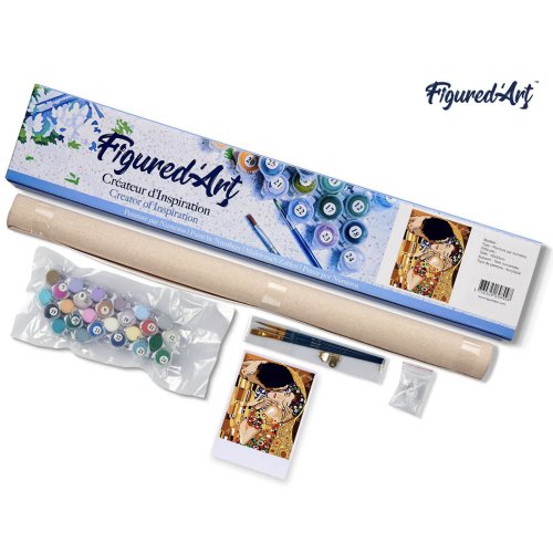 Malování podle čísel - GUSTAV KLIMT POLIBEK bez rámu 40 x 50 cm - PN804-05.jpg