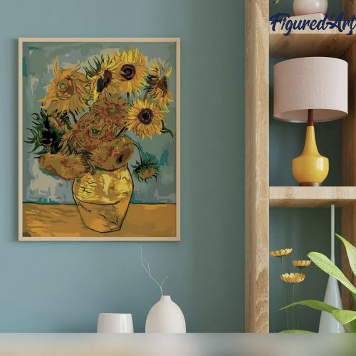 Malování podle čísel - VAN GOGH SLUNEČNICE bez rámu 40 x 50 cm