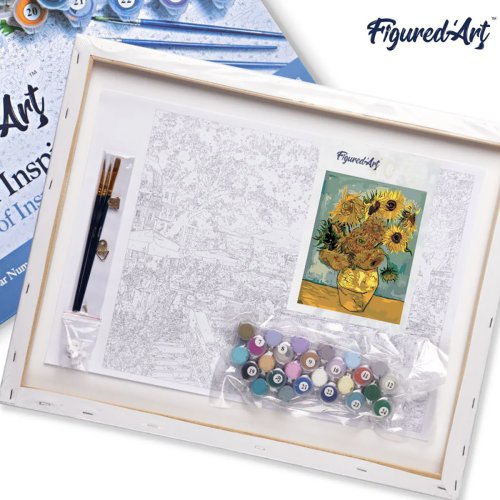 Malování podle čísel - VAN GOGH SLUNEČNICE na rámu 40 x 50 cm - PN890-Y-05.jpg