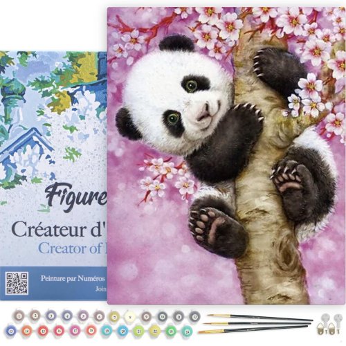 Malování podle čísel - BABY PANDA na rámu 40 x 50 cm - PN1098-Y-02.jpg