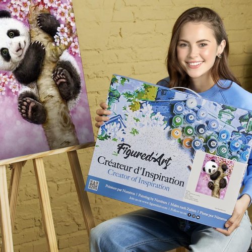 Malování podle čísel - BABY PANDA na rámu 40 x 50 cm - PN1098-Y-03.jpg