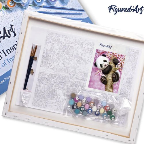 Malování podle čísel - BABY PANDA na rámu 40 x 50 cm - PN1098-Y-04.jpg