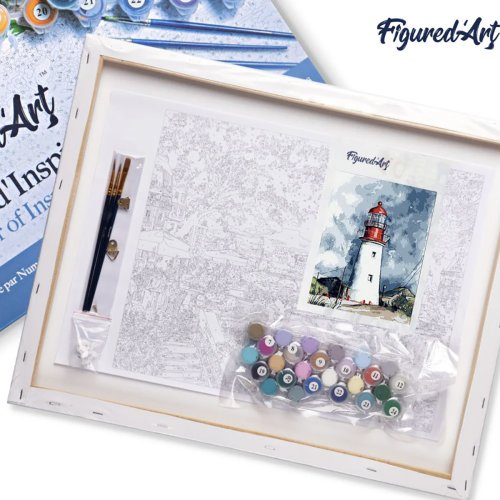 Malování podle čísel - MAJÁK POD ZAMRAČENOU OBLOHOU na rámu 40 x 50 cm - PN1858-Y-05.jpg