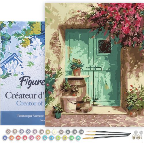 Malování podle čísel - ROMANTICKÉ DVEŘE na rámu 40 x 50 cm - PN5884-Y-02.jpg