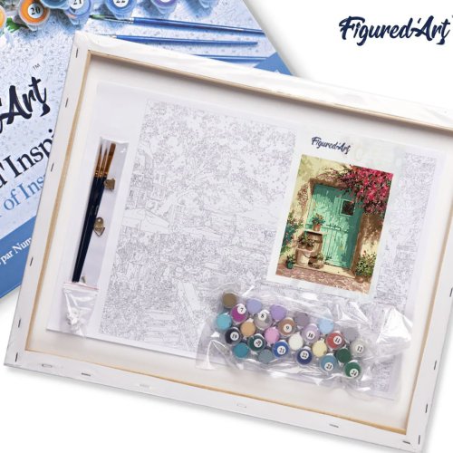 Malování podle čísel - ROMANTICKÉ DVEŘE na rámu 40 x 50 cm - PN5884-Y-05.jpg