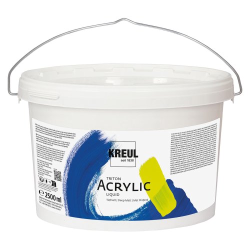Akrylová barva TRITON KREUL SOLO GOYA 2500 ml TITANOVÁ BÍLÁ