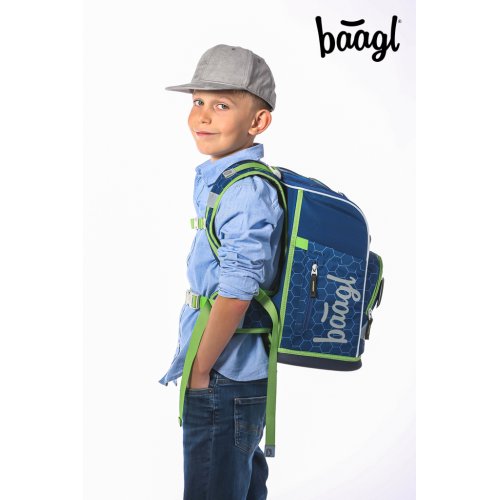 Školní aktovka BAAGL Zippy plus Fotbalový míč - obrázek