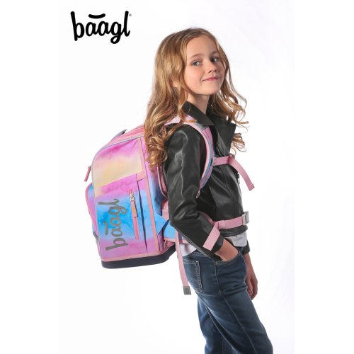 Školní aktovka BAAGL Zippy plus Rainbow Unicorn - obrázek