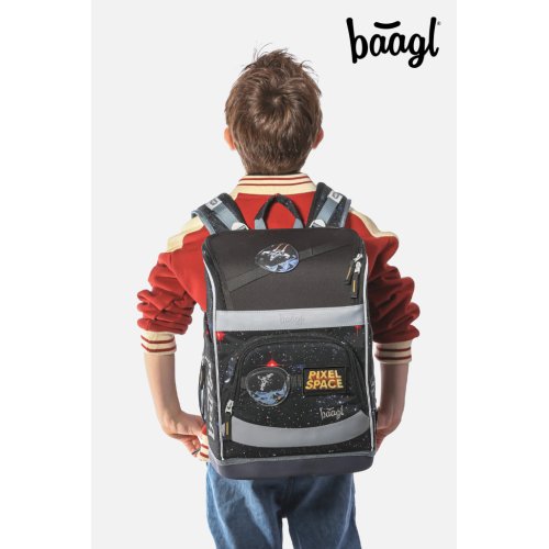 Školní aktovka BAAGL Zippy plus Pixel Space - obrázek